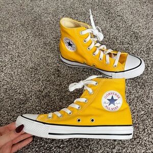 Yellow High-Top Converse